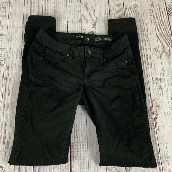 Miss Me Denim - Miss Me mid rise super skinny black jeans sz 25